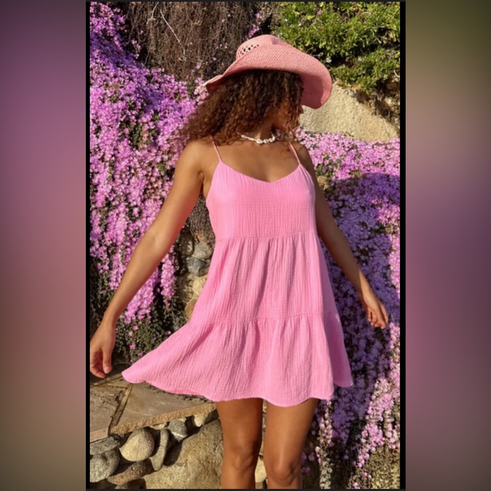 Show Me Your MuMu Caroline Mini Dress. Pink Size Medium